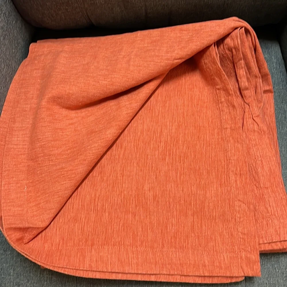 Crate & Barrel Linden Tablecloth in Nectarine